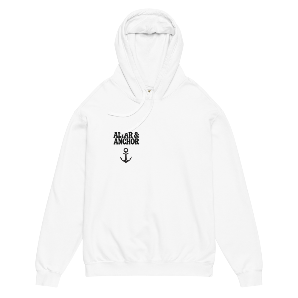 White Altar & Anchor Hoodie