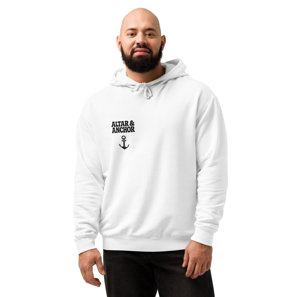 White Altar & Anchor Hoodie