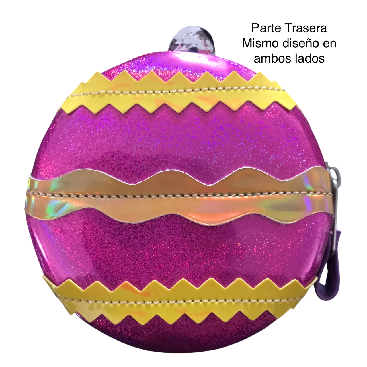 Monedero Navidad Christmas Esfera Rosa