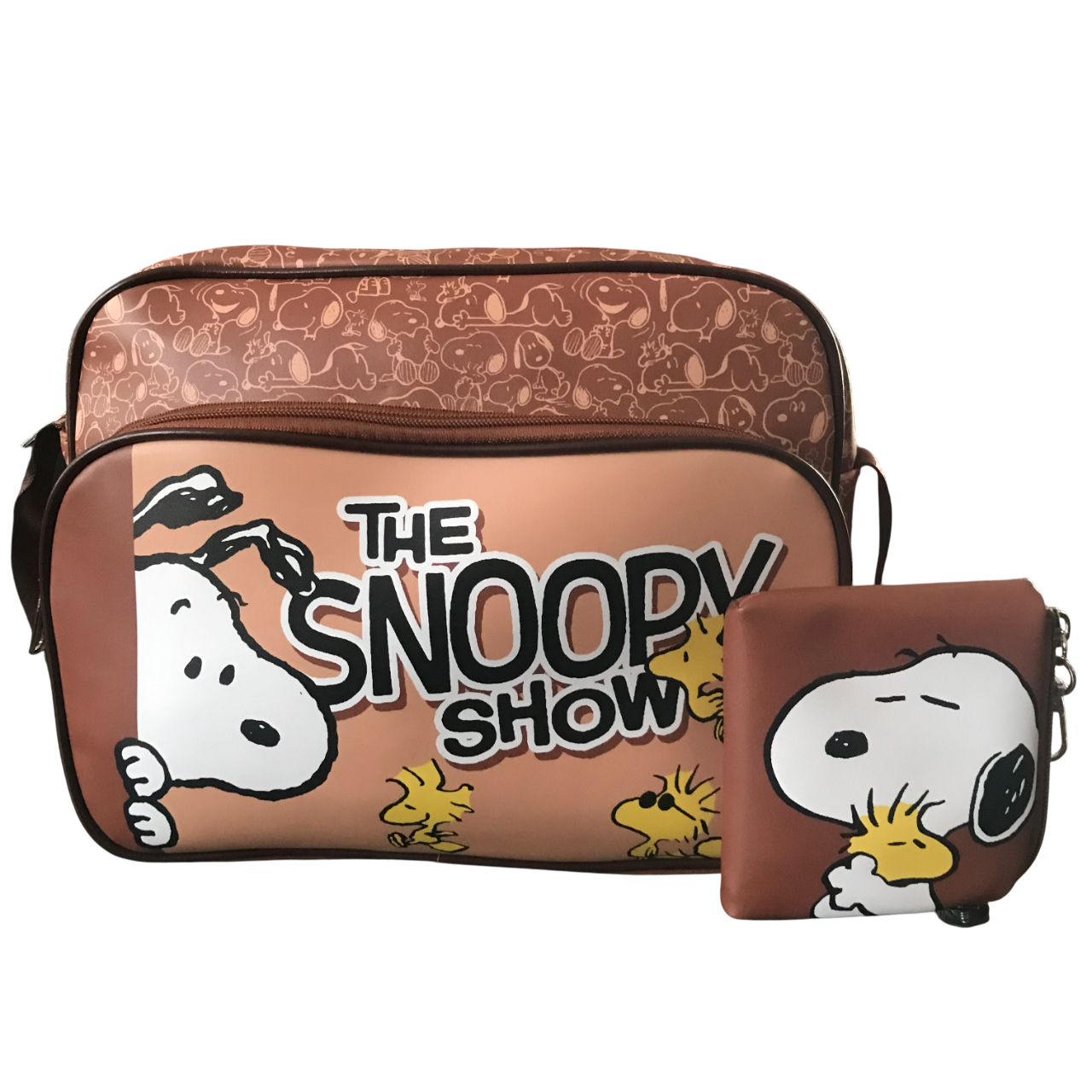 Bandolera Snoopy Café (Incluye Monedero)