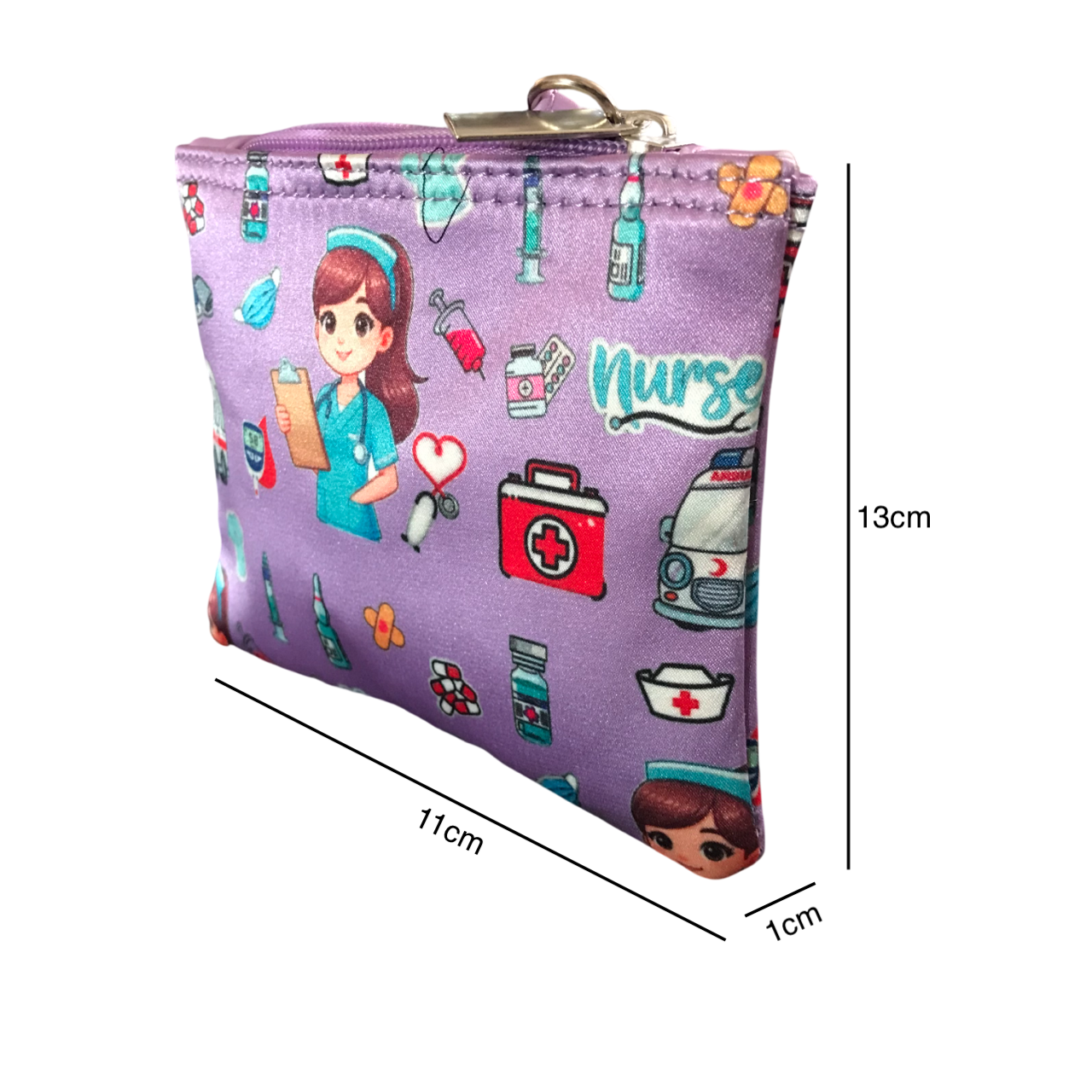 Monedero Enfermera Doctora Morado