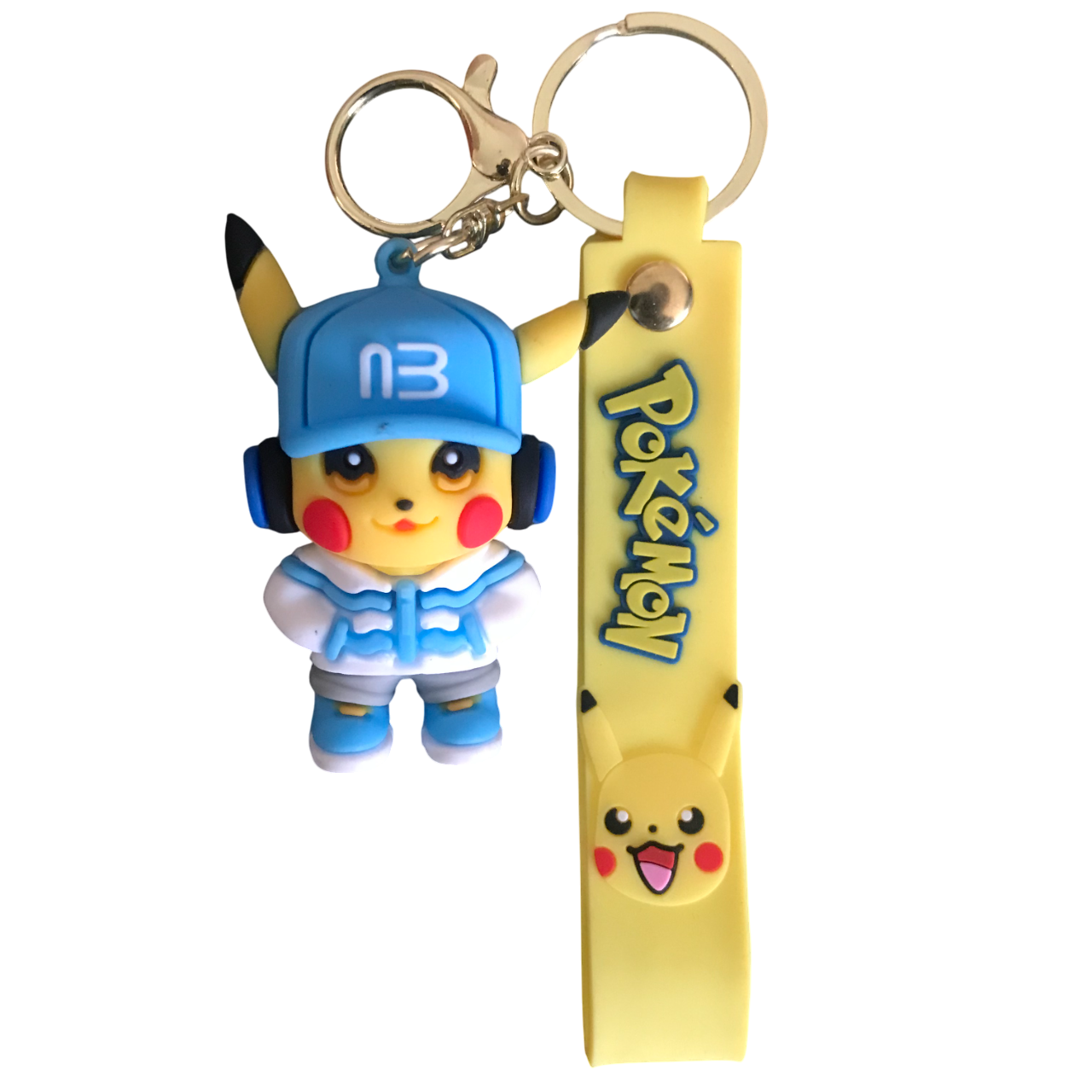 Llavero Pokemon Pikachu Gorra Azul