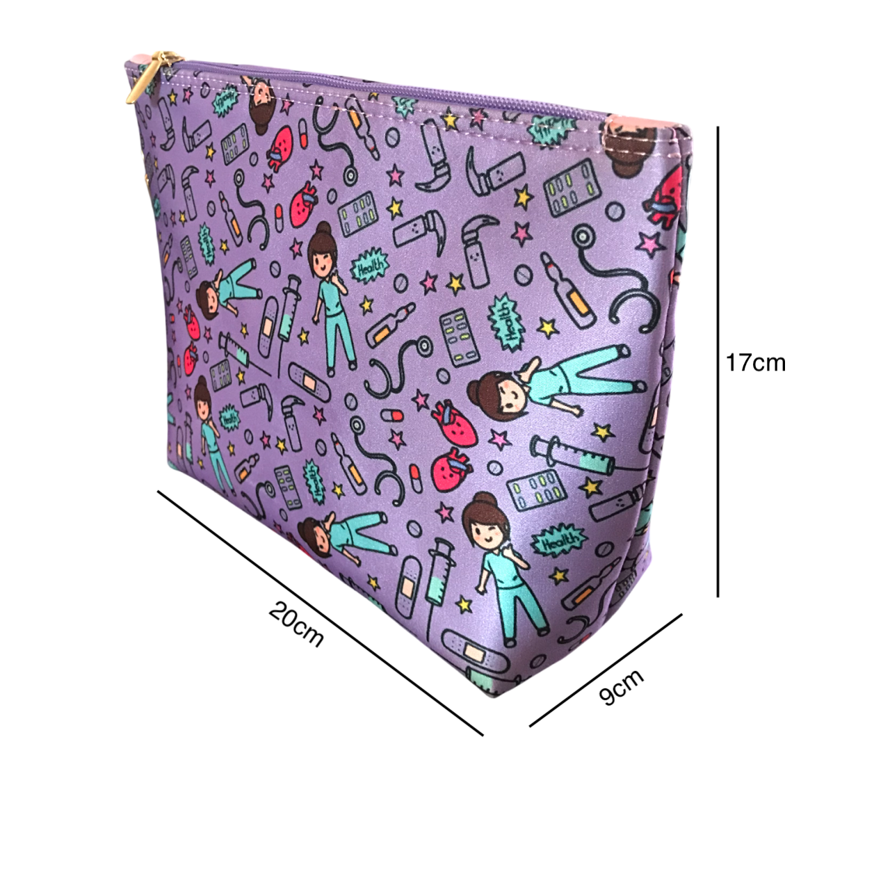 Cosmetiquera Enfermera Doctora Morado