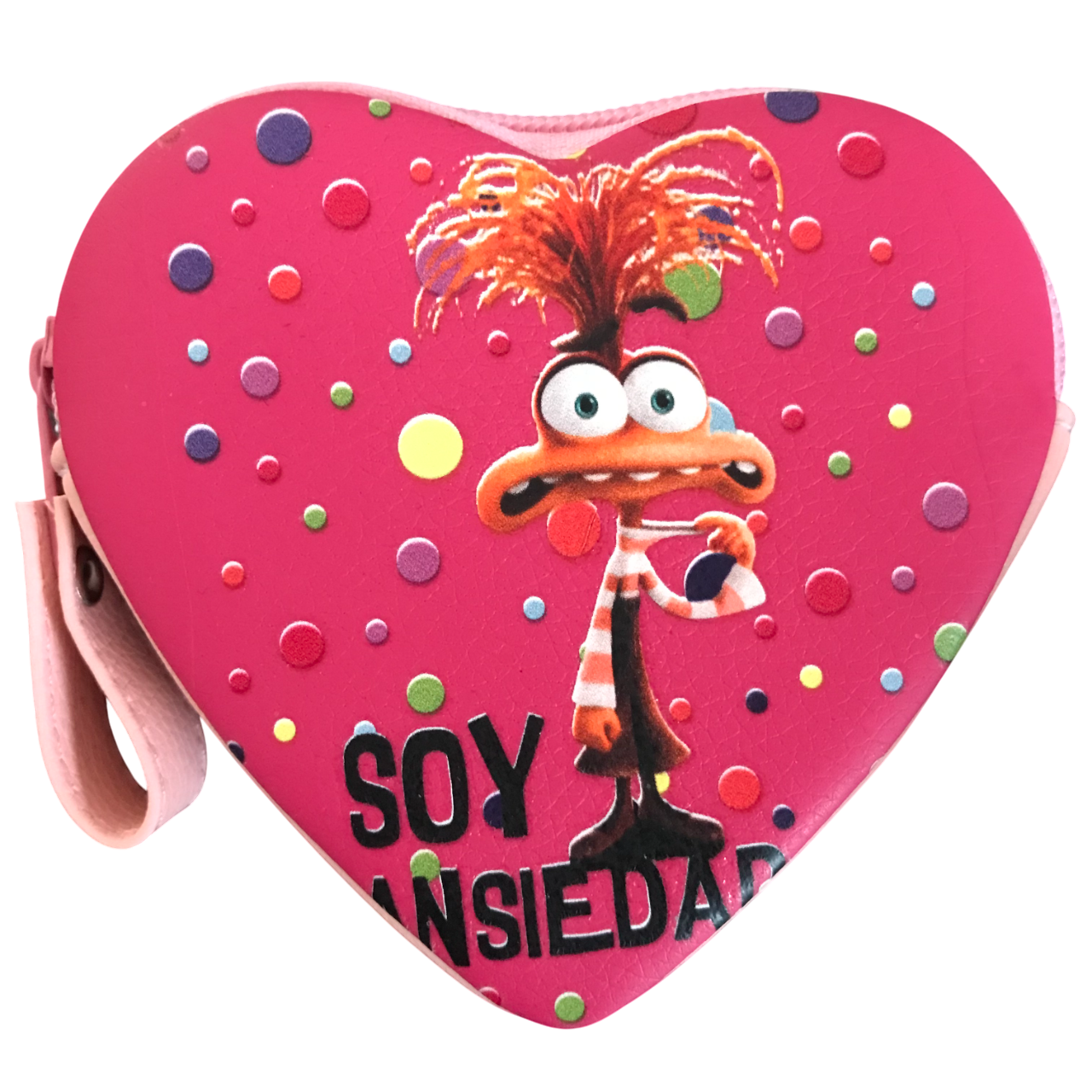 Monedero Intensamente Corazón Ansiedad Fucsia
