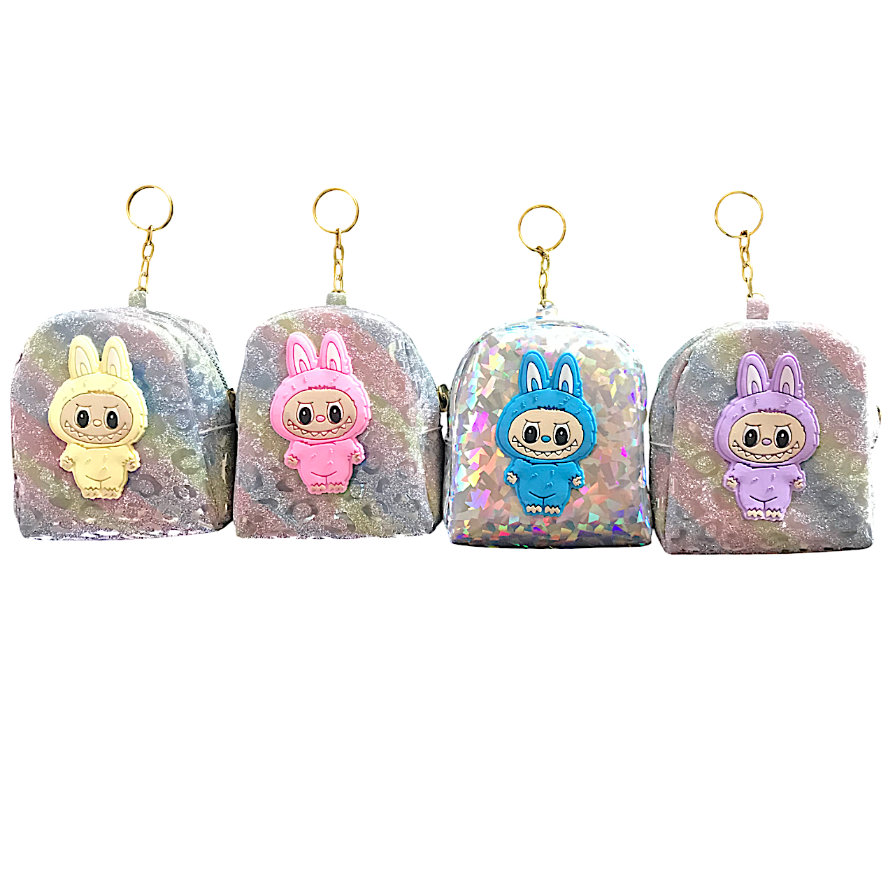 Combo Monederos Labubu 4 piezas