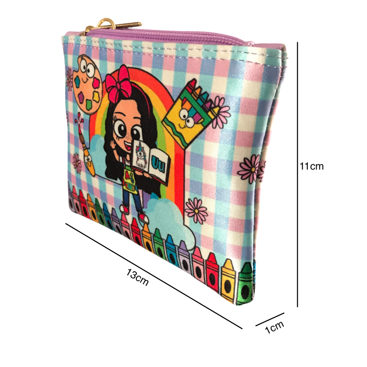 Monedero Cuadrado Maestra Acuarelas/Crayolas