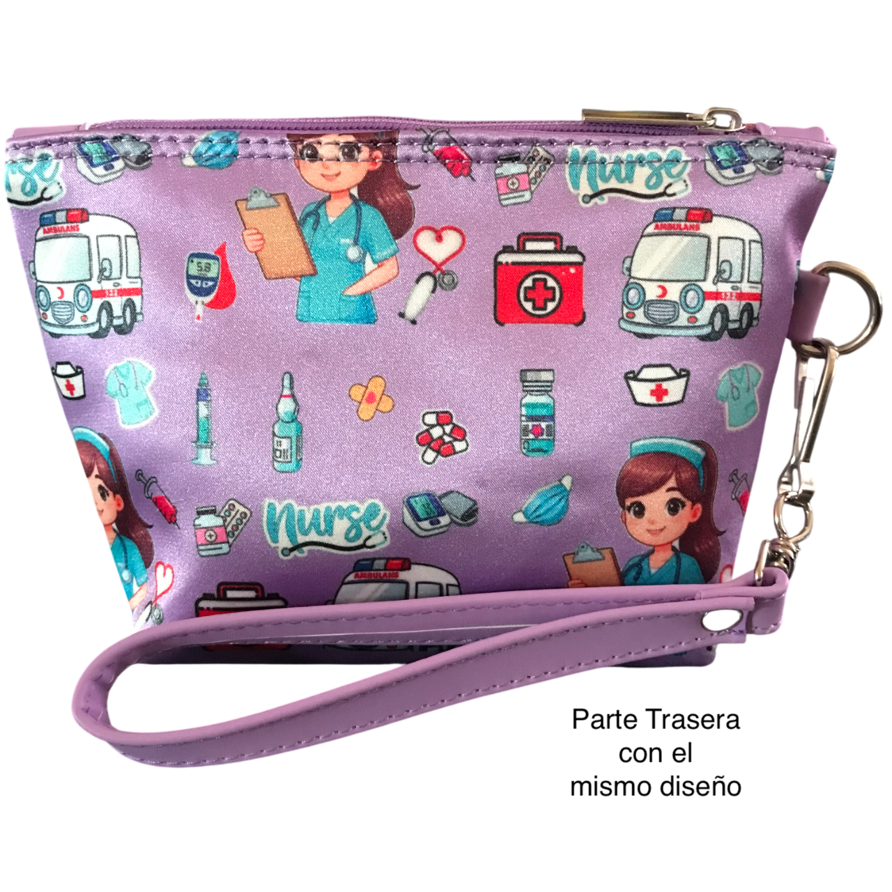 Cosmetiquera Mini Enfermera Doctora Morado