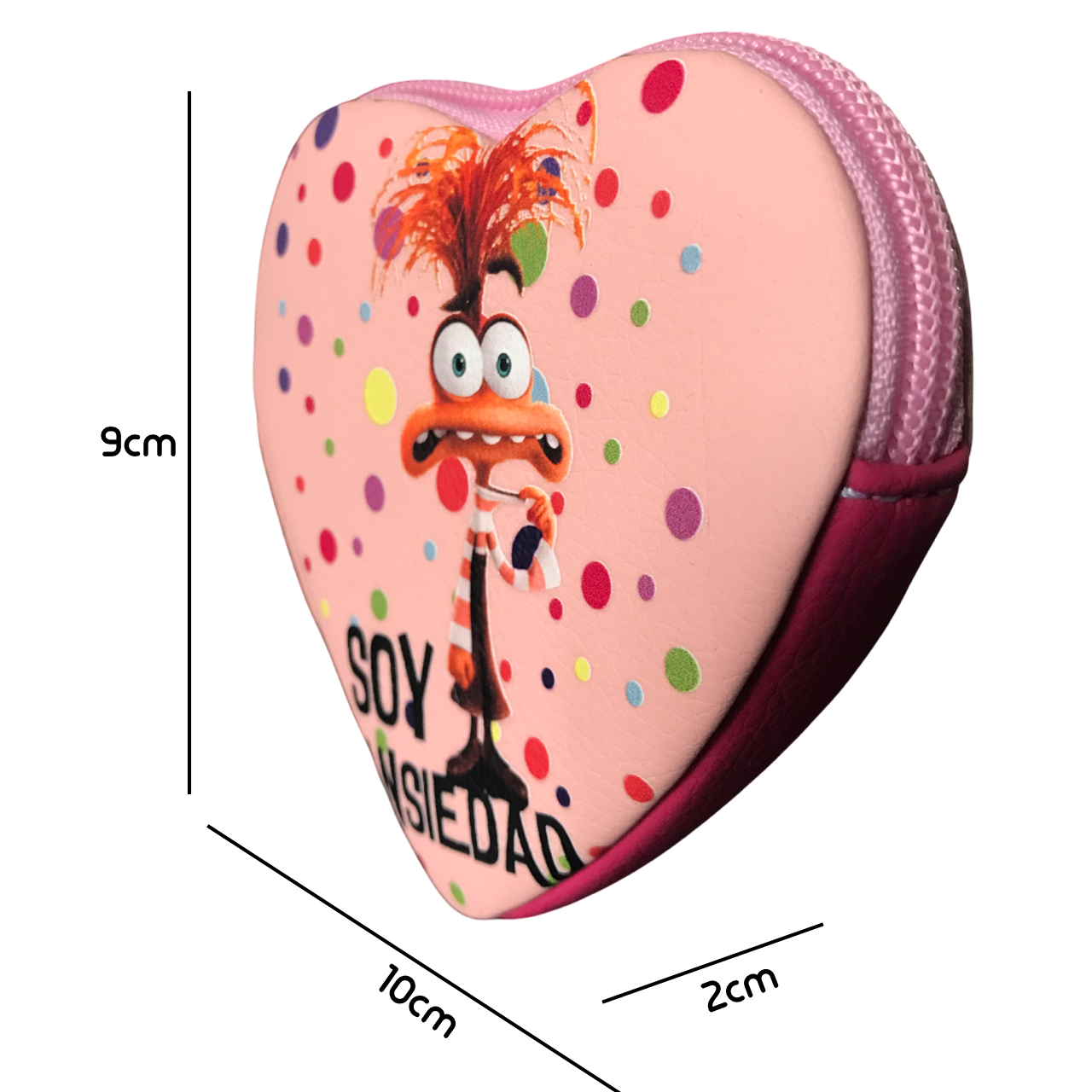 Monedero Intensamente Corazón Ansiedad Rosa