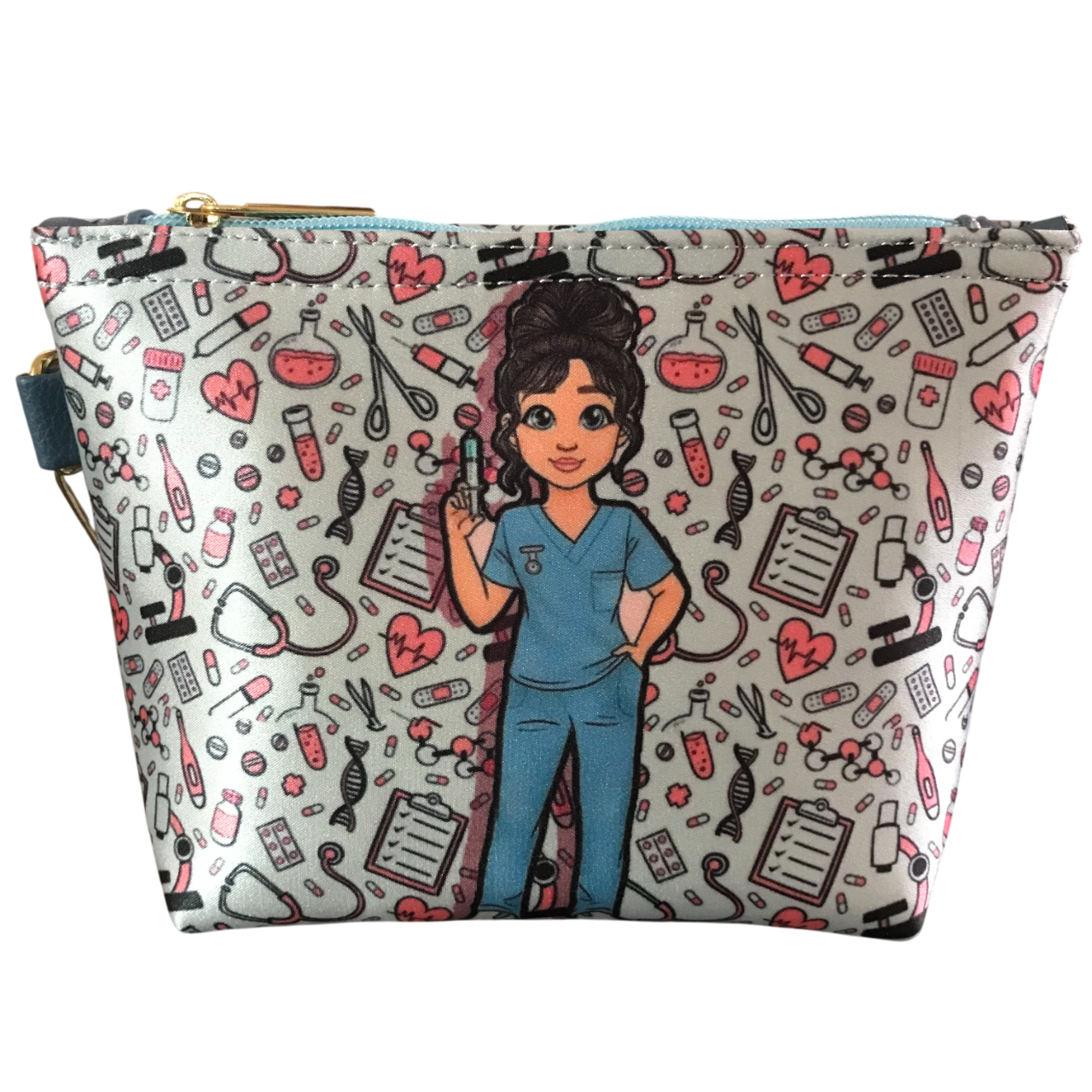 Cosmetiquera Mini Enfermera Doctora Blanco