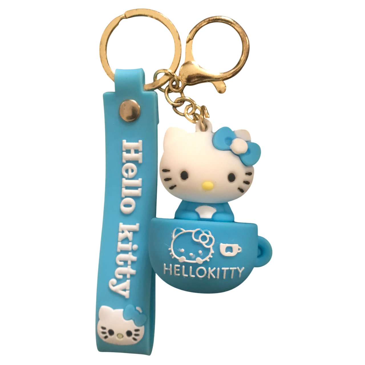 Llavero Hello Kitty Taza Azul