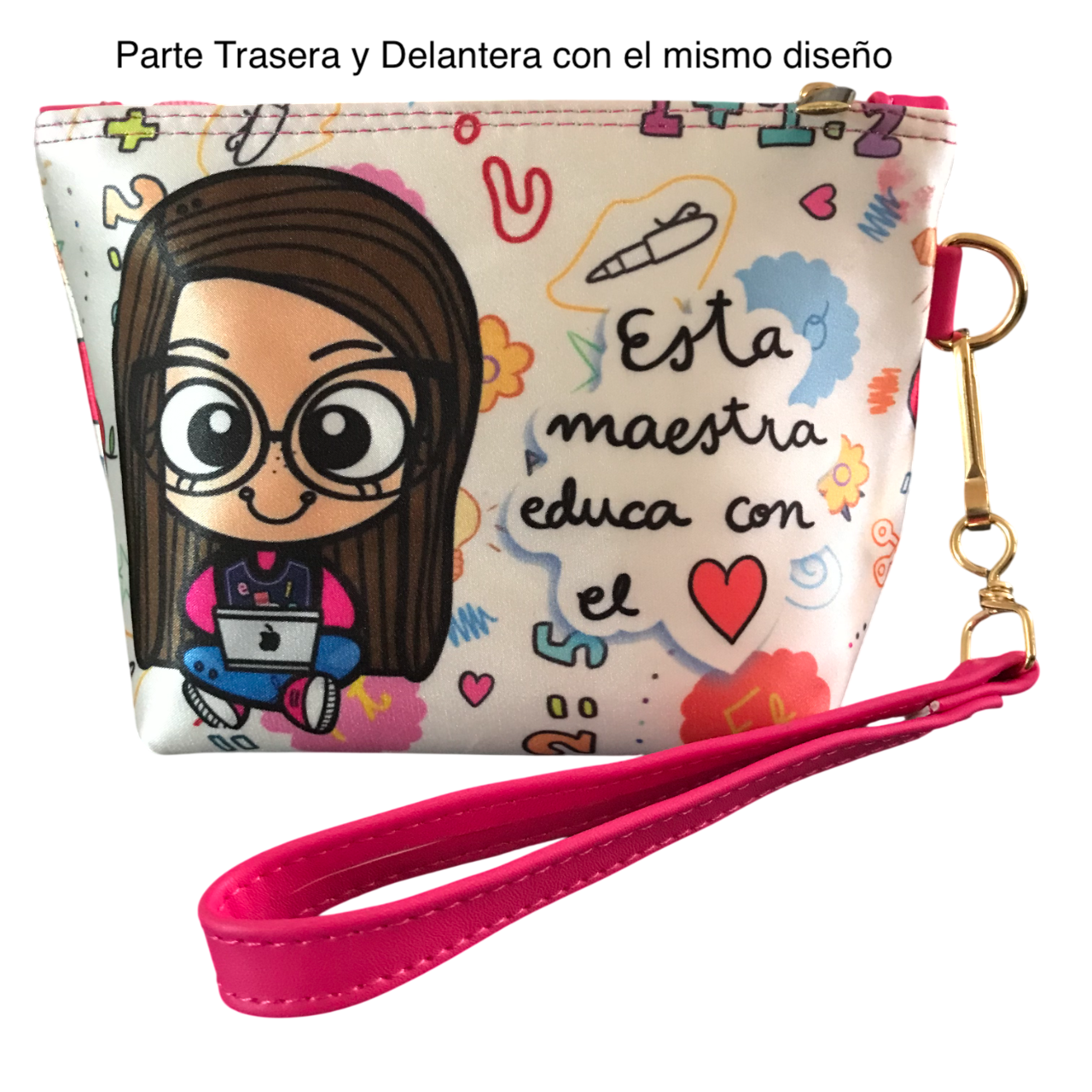 Cosmetiquera Mini Esta Maestra Educa Con El Corazon