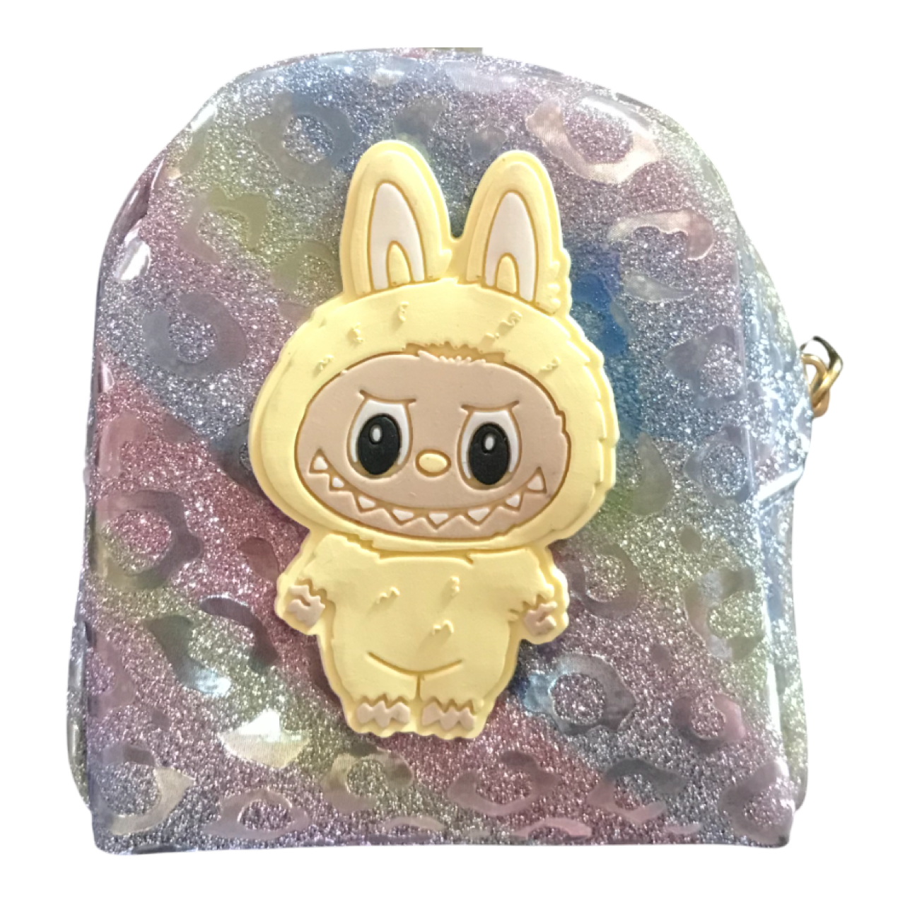 Monedero Labubu Con Argolla Amarillo