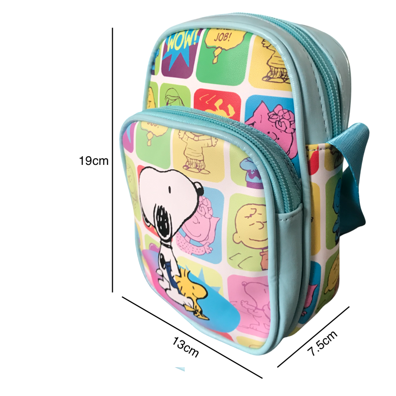 Bandolera Mini Snoopy Azul
