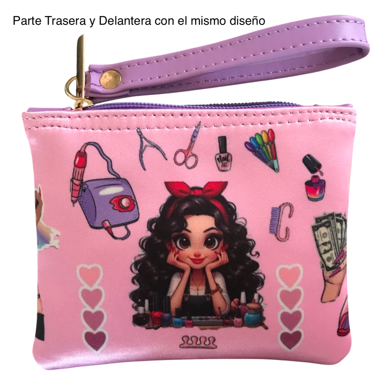 Monedero Cuadrado Manicurista