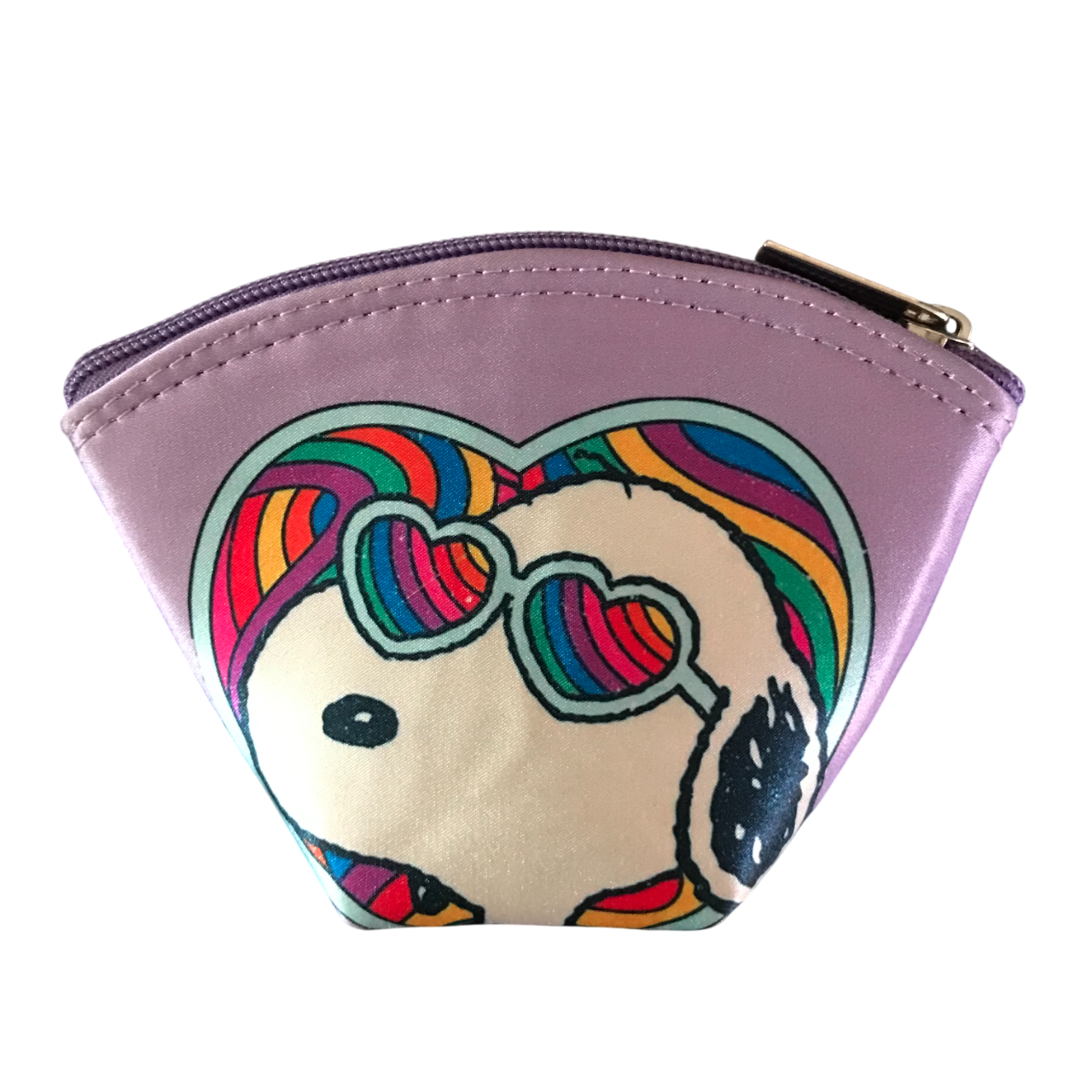 Monedero Cuadrado Snoopy Arcoiris