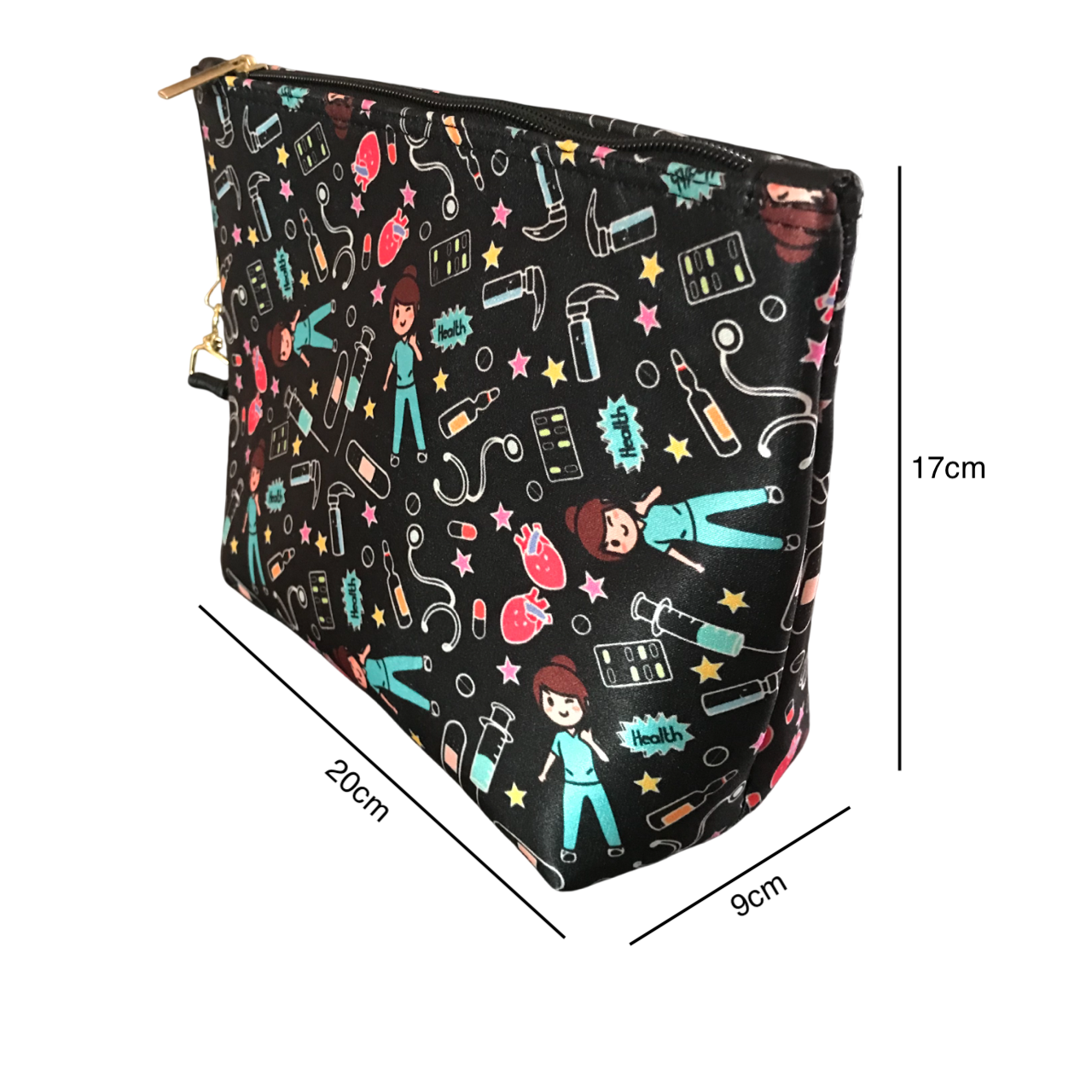 Cosmetiquera Enfermera Doctora Negro