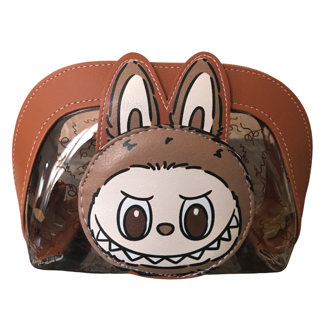 Cosmetiquera Labubu Marrón