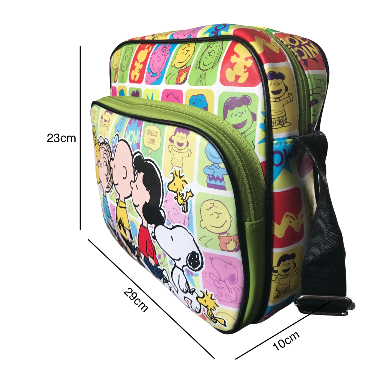 Bandolera Snoopy Colores (Incluye Monedero)