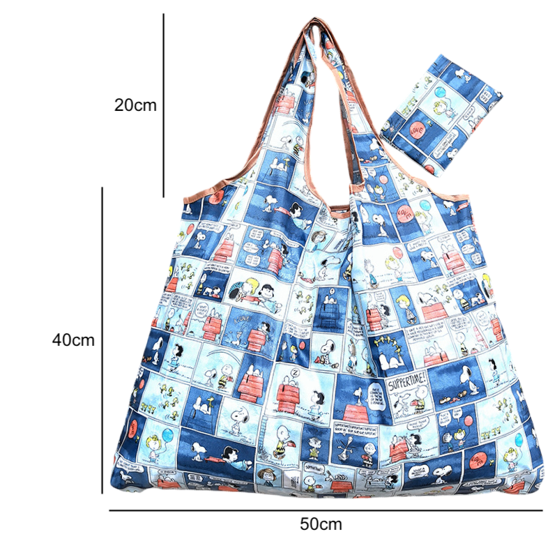 Bolsa Ecológica Snoopy (Collage Azul)