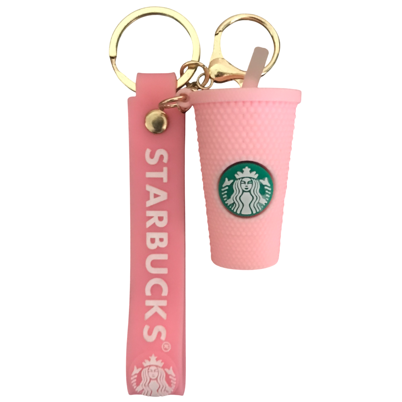Llavero Starbucks Vaso Termo Rosa
