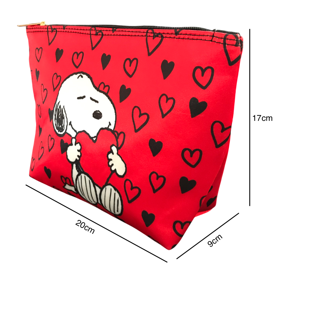 Cosmetiquera Snoopy Corazon