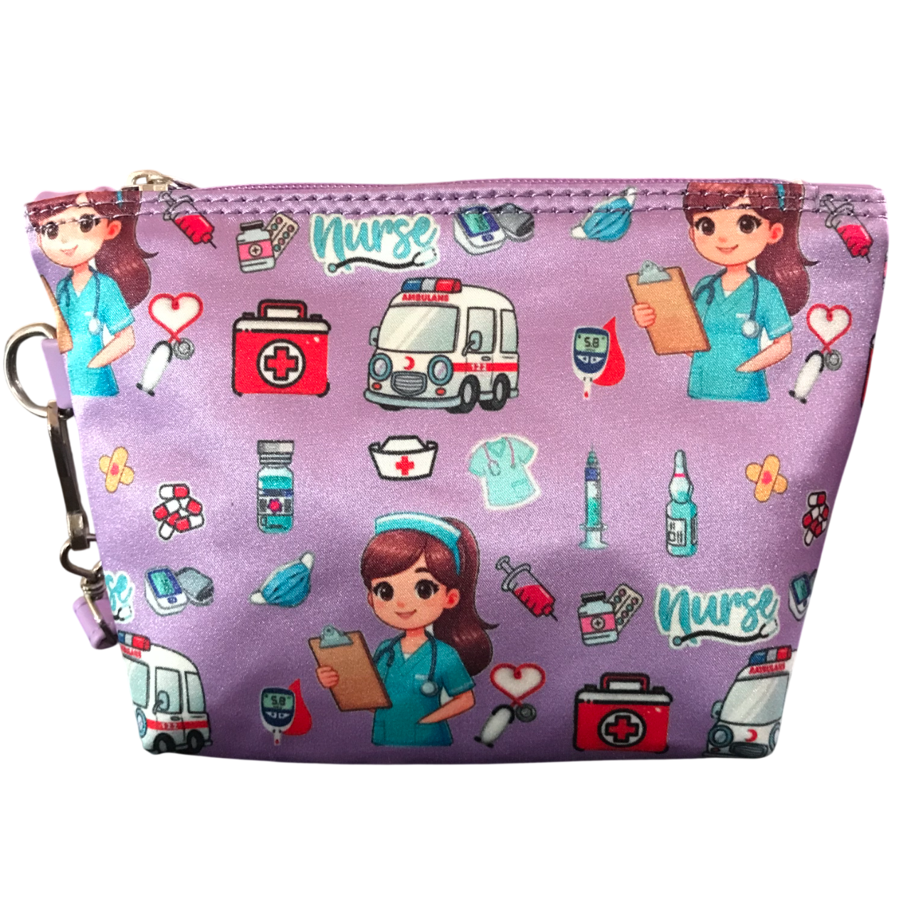 Cosmetiquera Mini Enfermera Doctora Morado