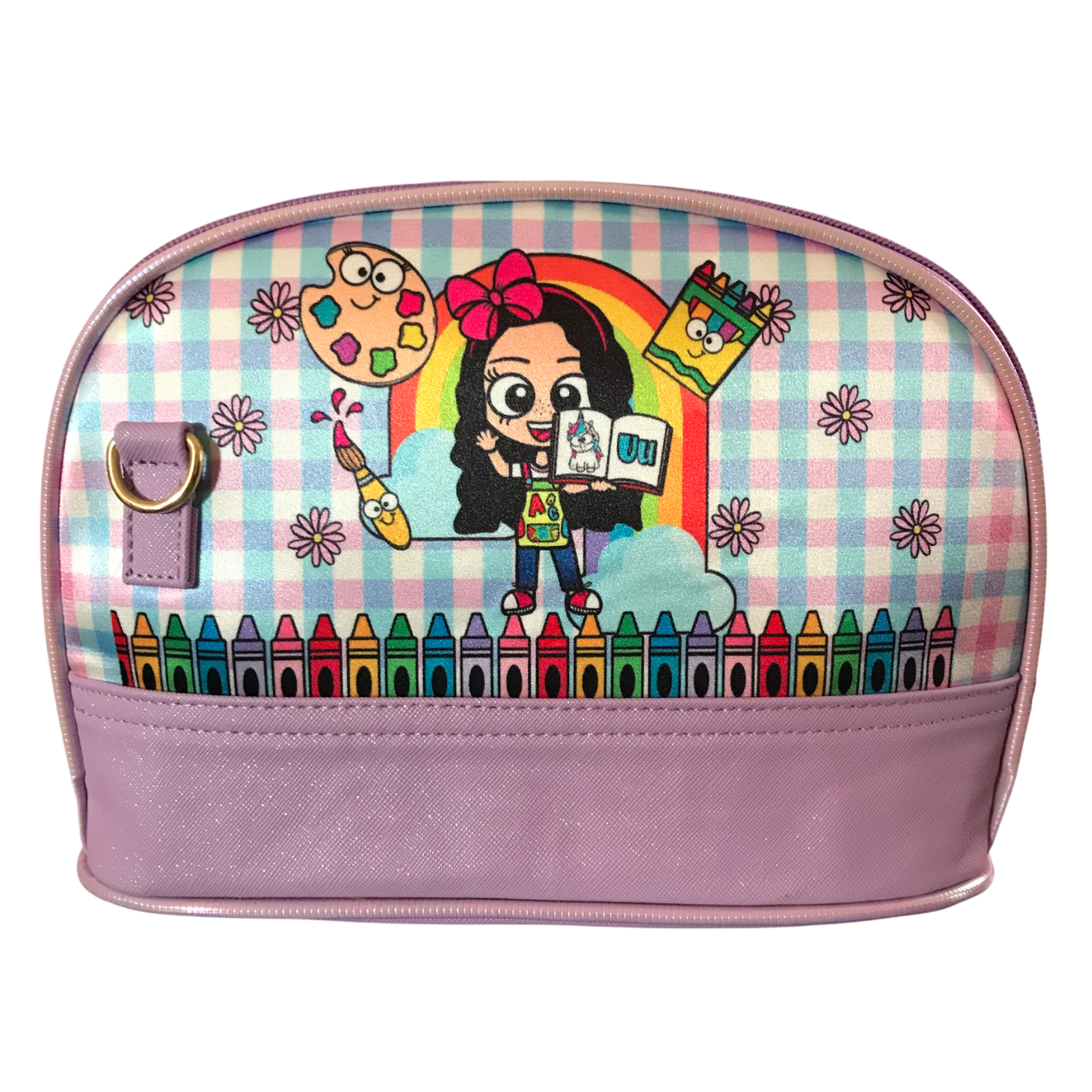 Bolsa Cosmetiquera Maestra Acuarelas/Crayolas Convertible 2 En 1