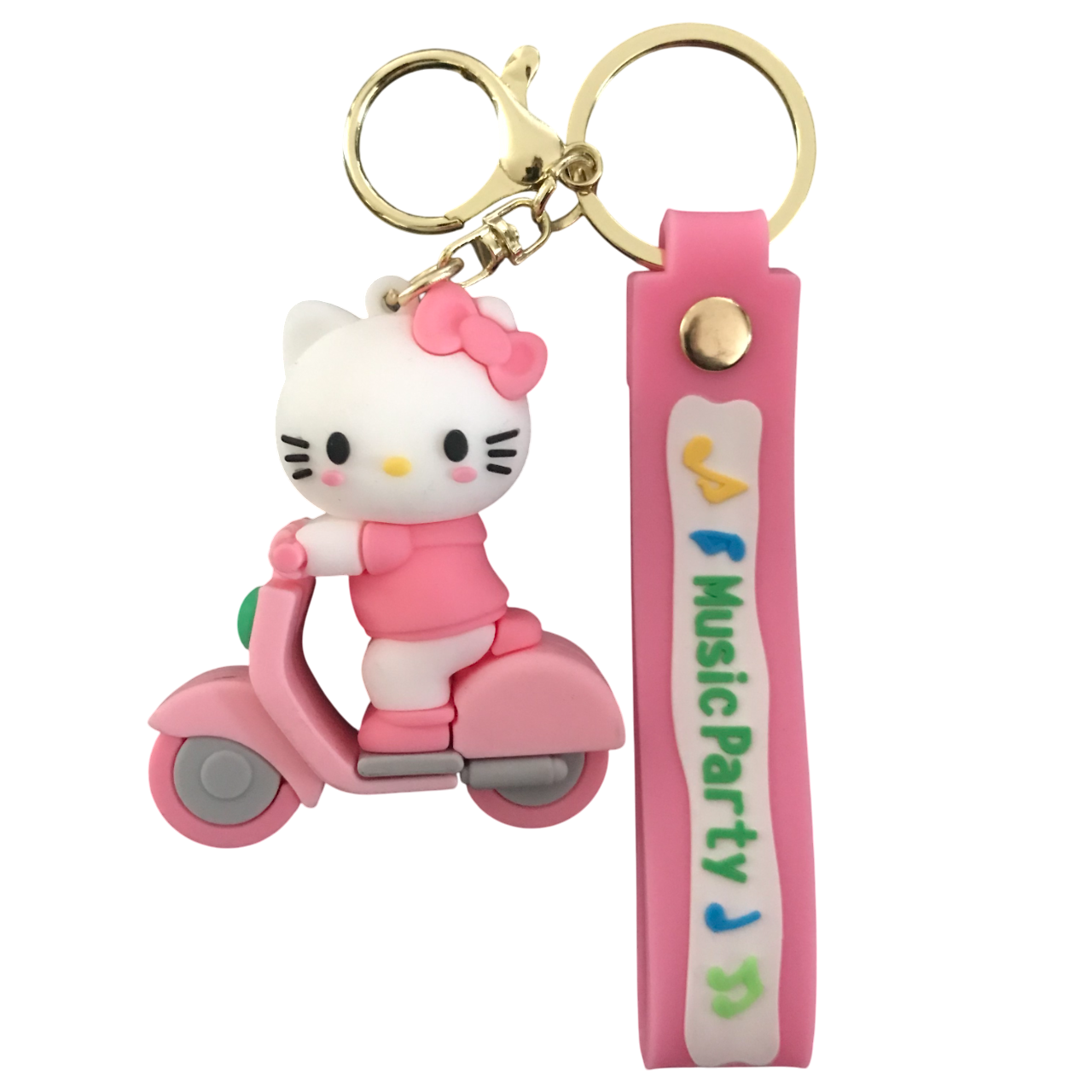 Llavero Hello Kitty Moto Rosa