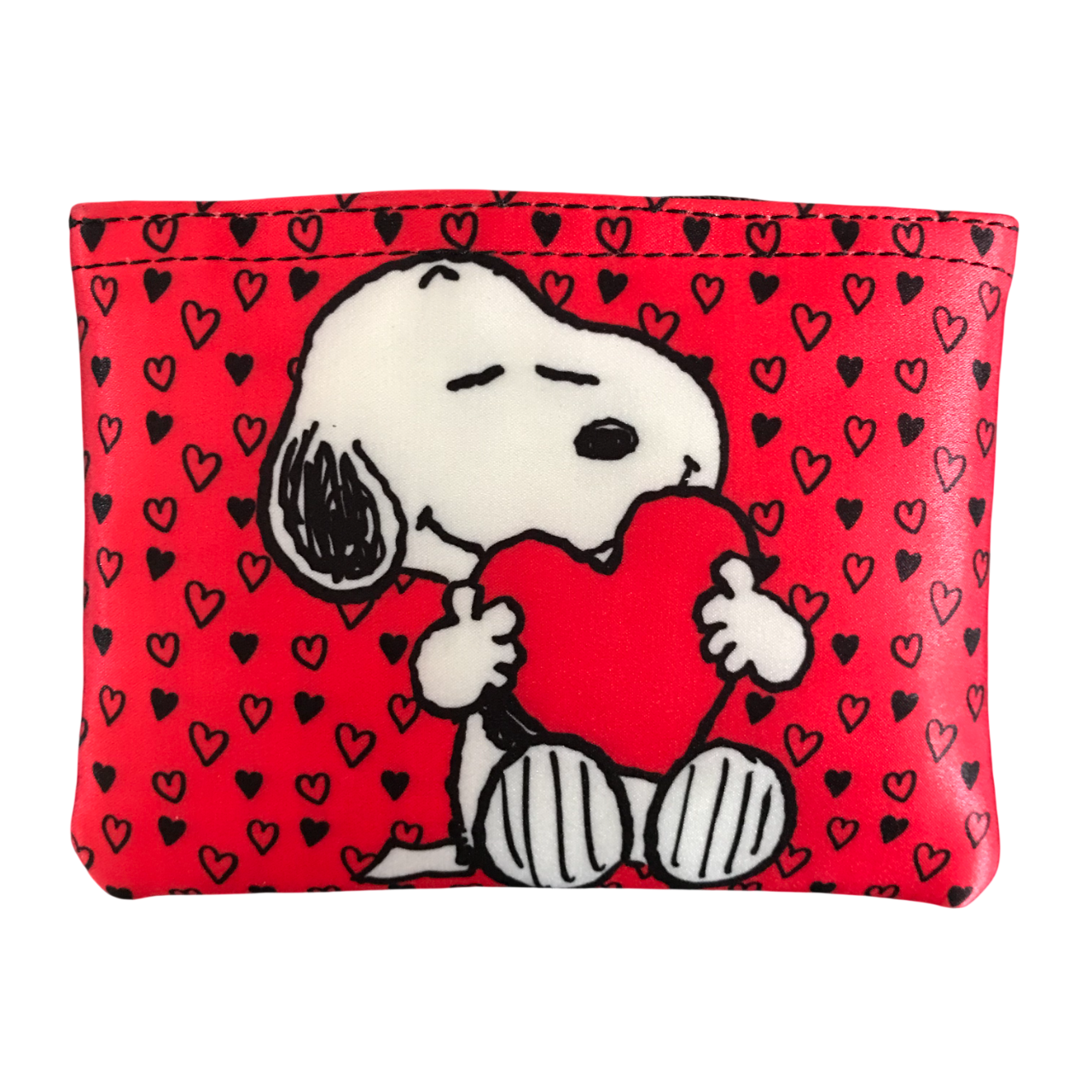 Monedero Cuadrado Snoopy Corazon