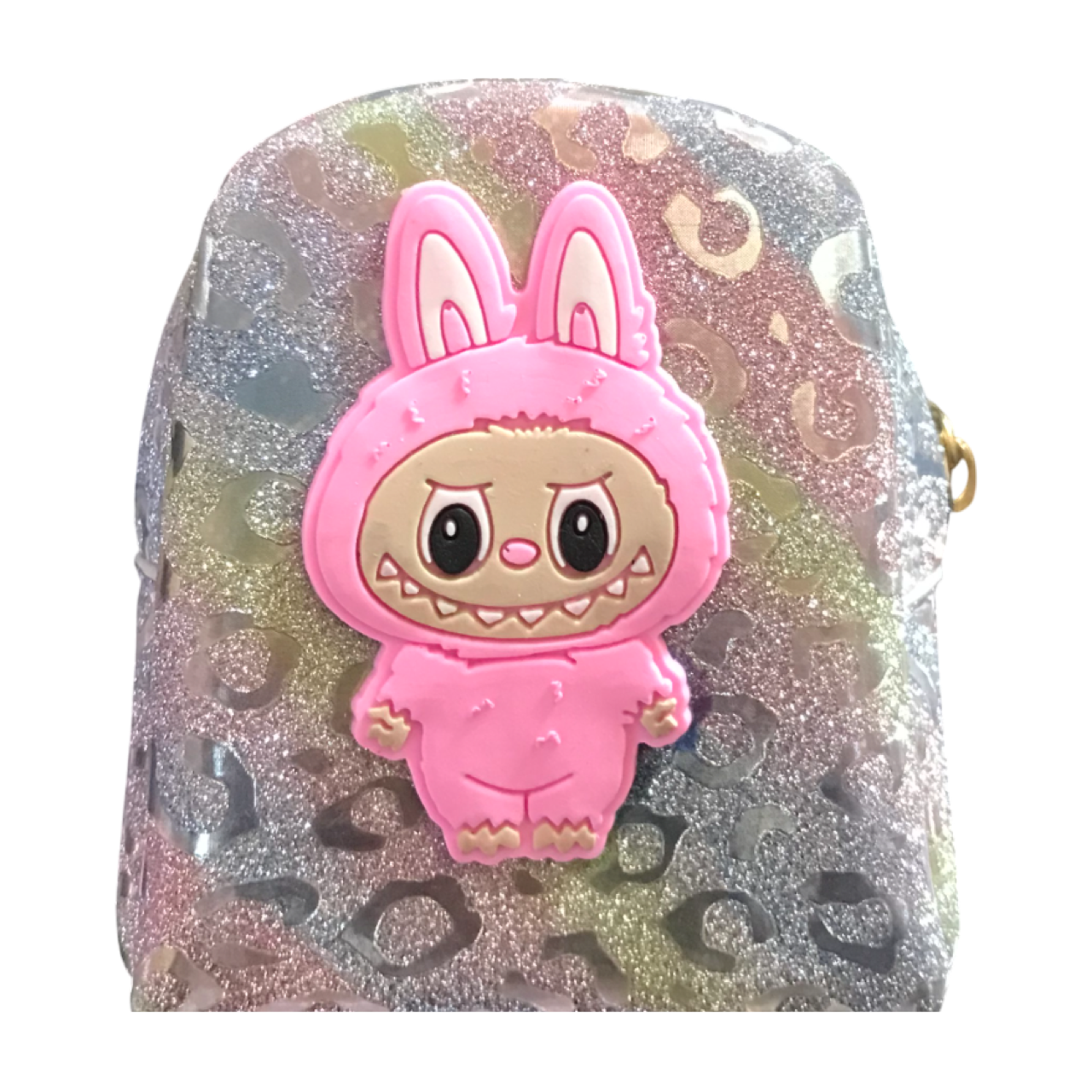 Monedero Labubu Con Argolla Rosa