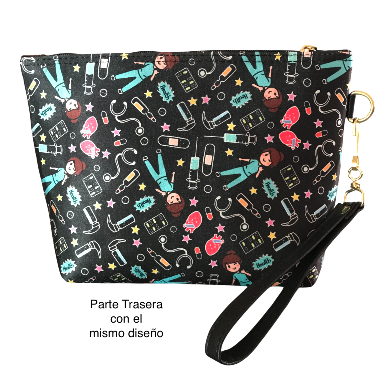 Cosmetiquera Enfermera Doctora Negro