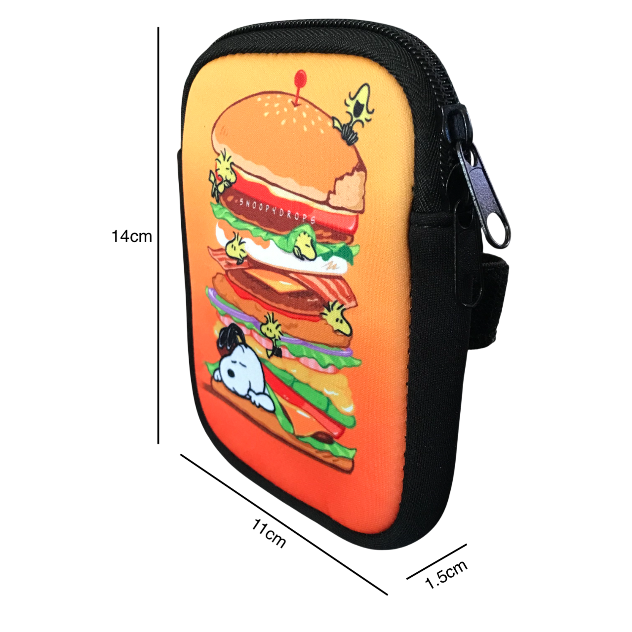 Bolsa Multiusos Para Termo Con Correa Snoopy Hamburguesa