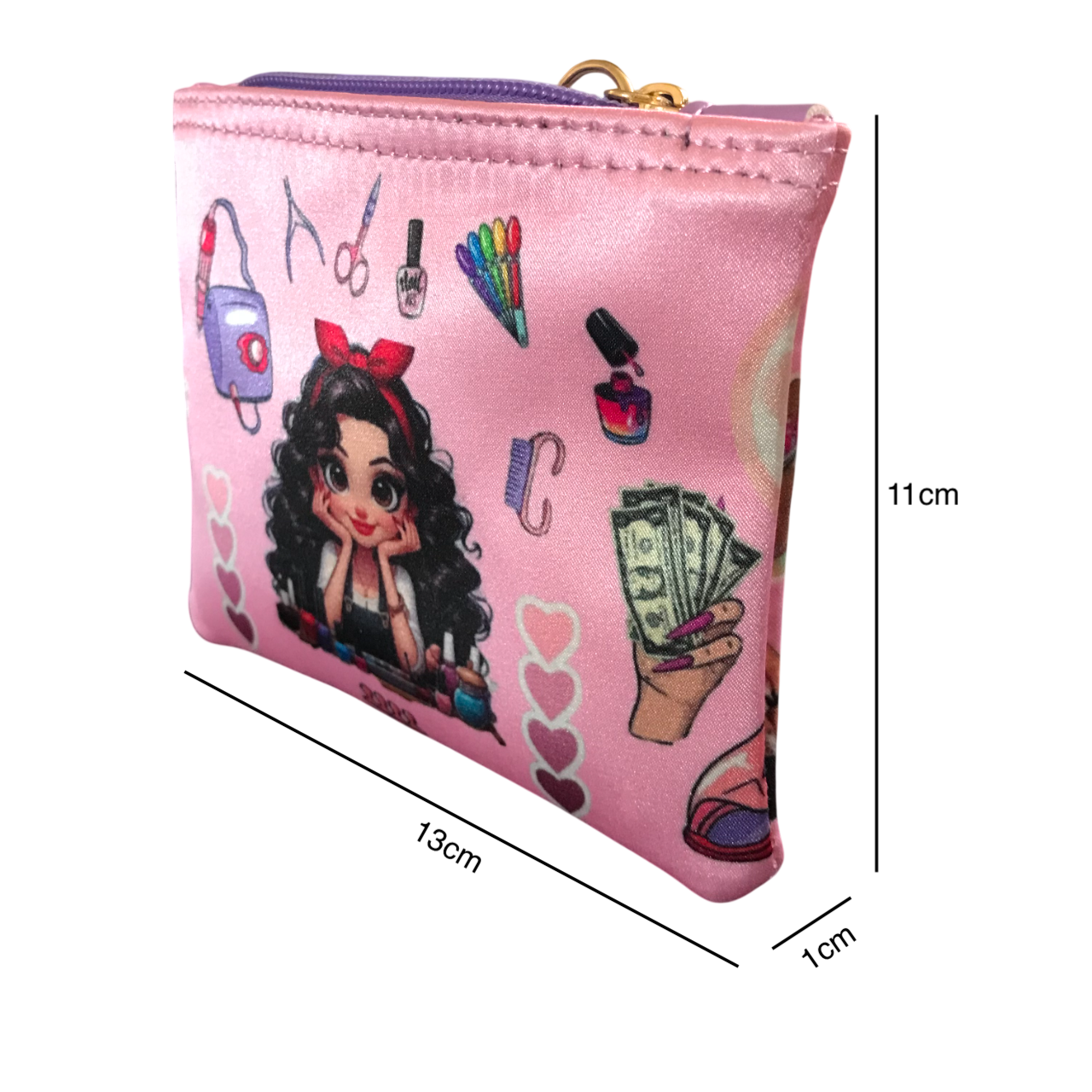 Monedero Cuadrado Manicurista