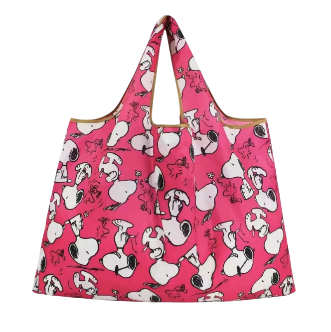 Bolsa Ecológica Snoopy (Fucsia)