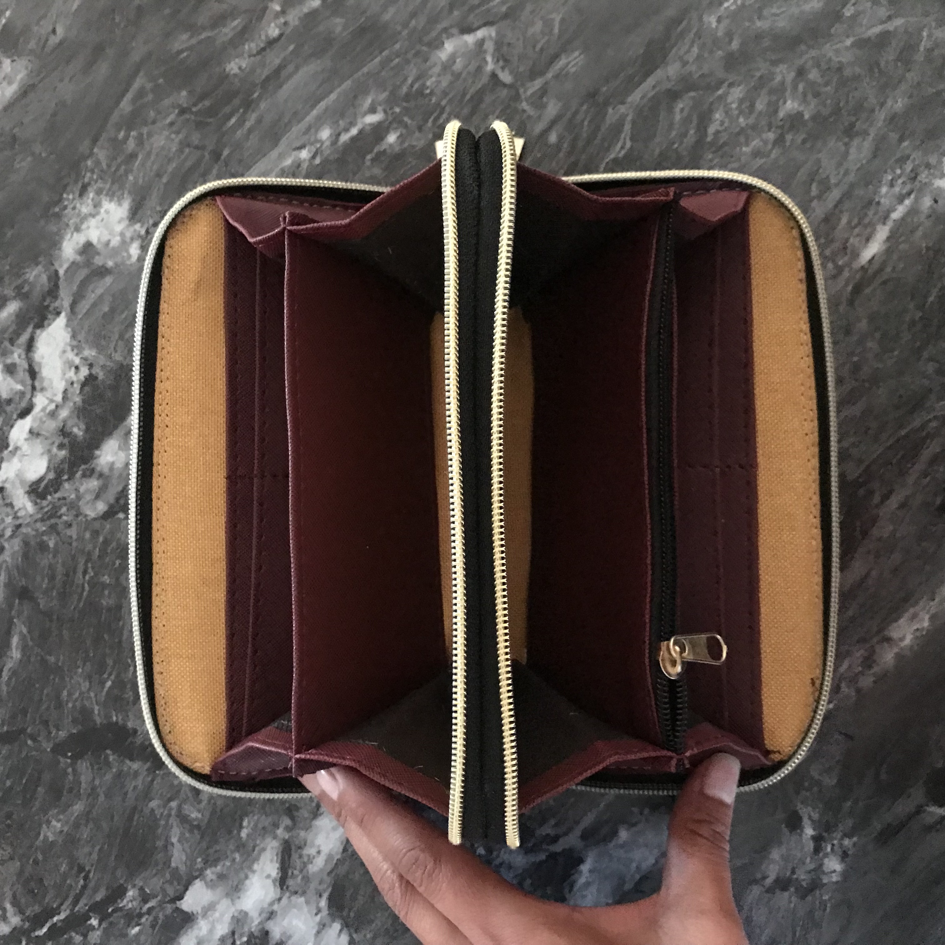 Cartera Doble Cierre Harry Potter Platform Vino