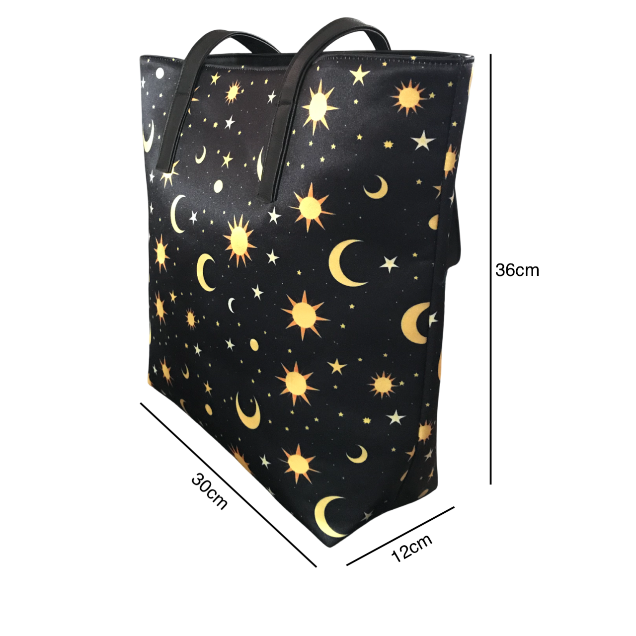 Bolsa Tote Universo Lunas Estrellas