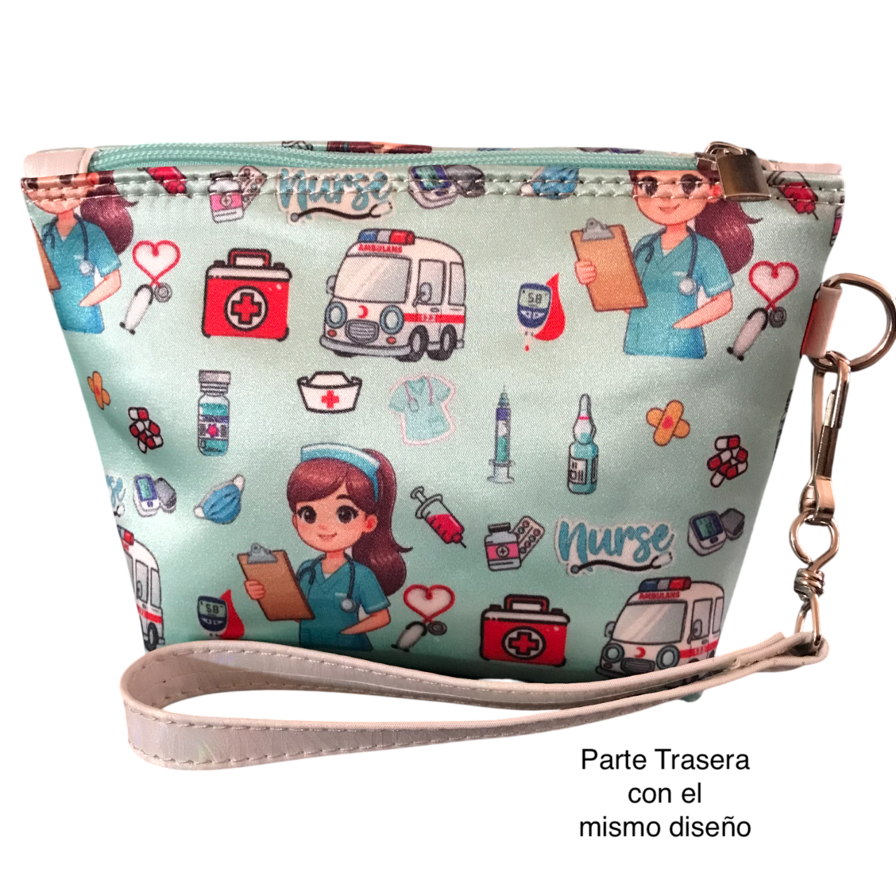 Cosmetiquera Mini Enfermera Doctora Menta