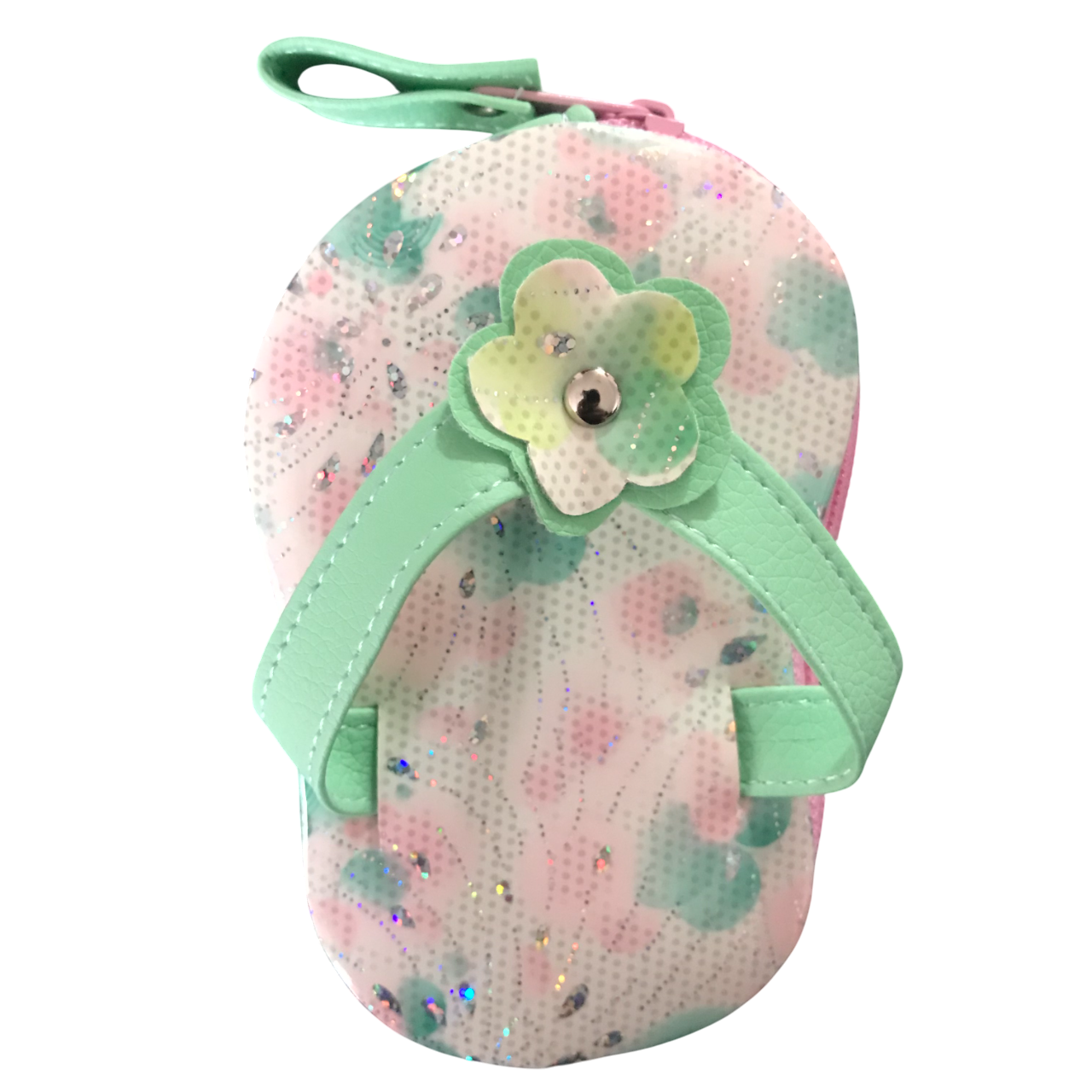 Monedero Chancla Sandalia Verde