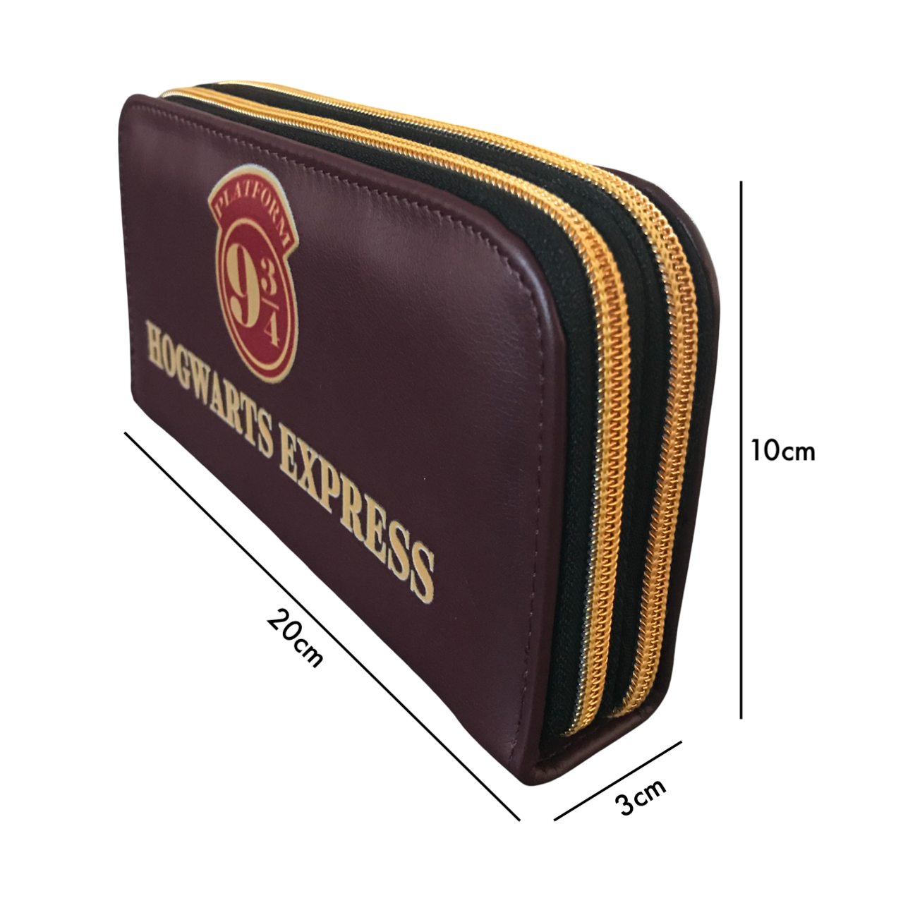 Cartera Doble Cierre Harry Potter Platform Vino