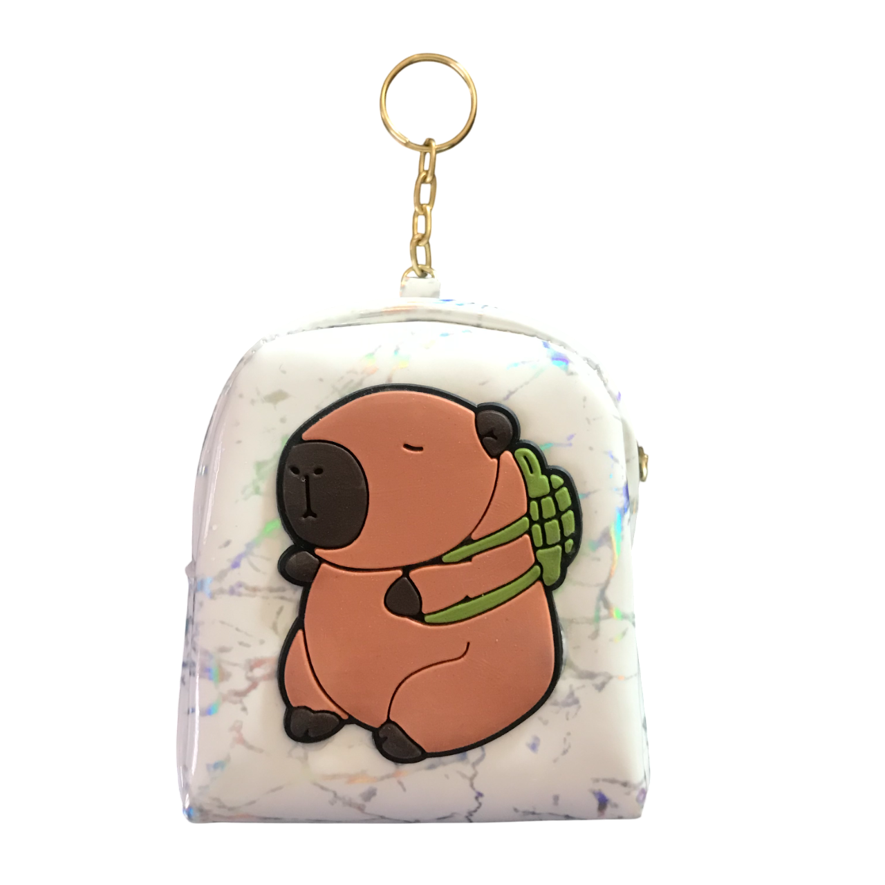 Monedero Capibara Con Argolla