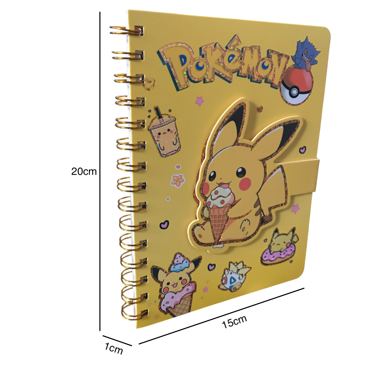 Libreta Pokemon Pikachu Pasta Semidura 70 Hojas - Modelo D