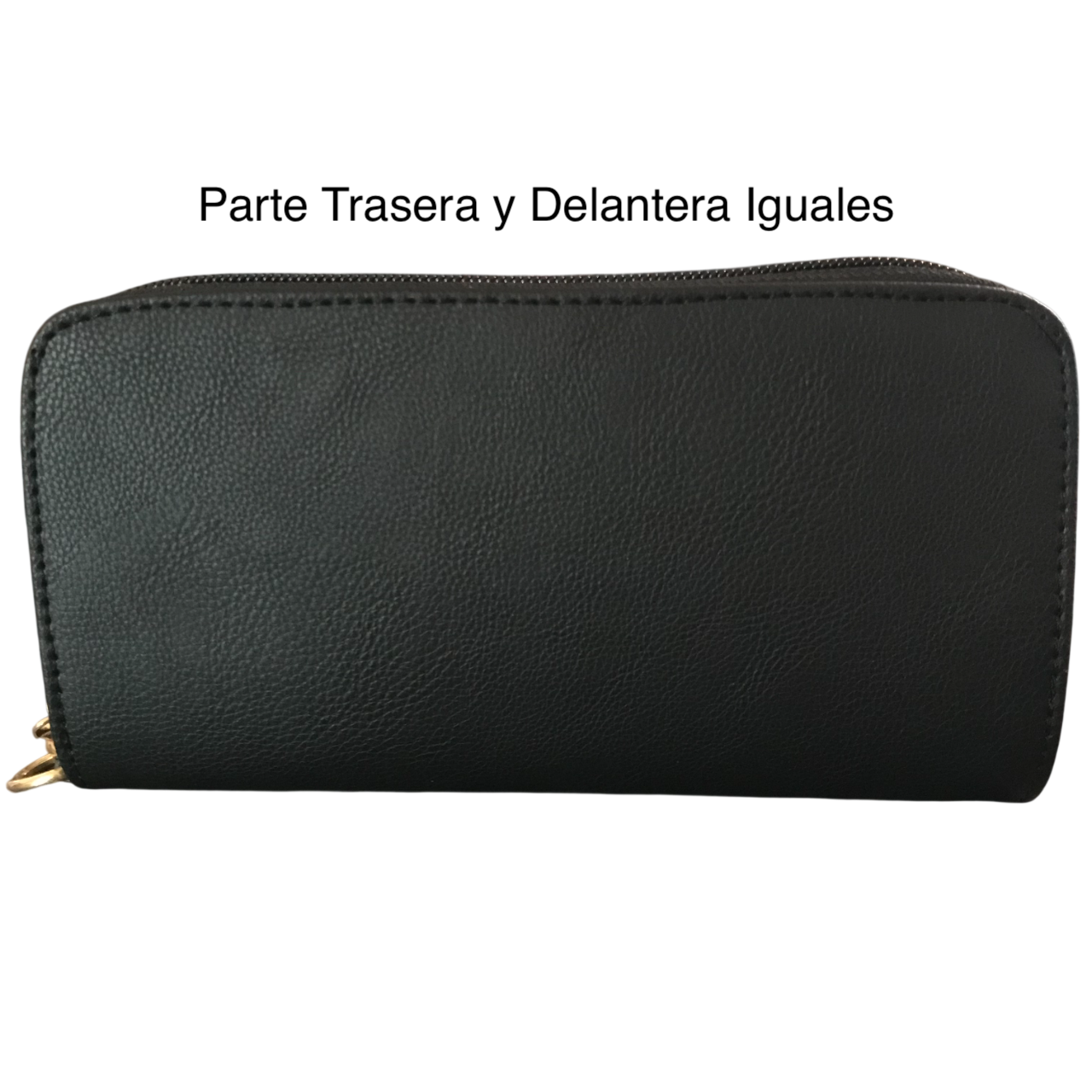 Cartera Doble Cierre Espaciosa Negro