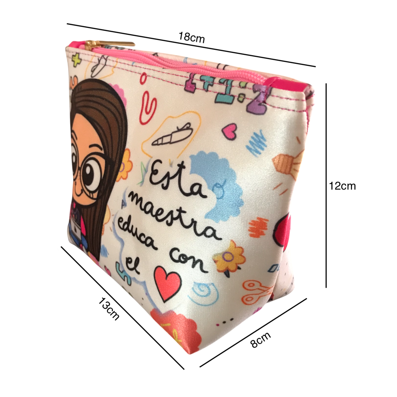 Cosmetiquera Mini Esta Maestra Educa Con El Corazon