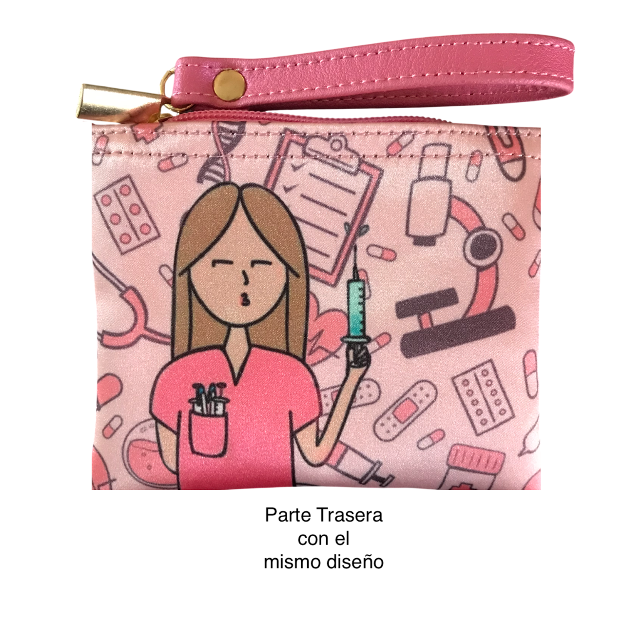 Monedero Enfermera Doctora Rosa