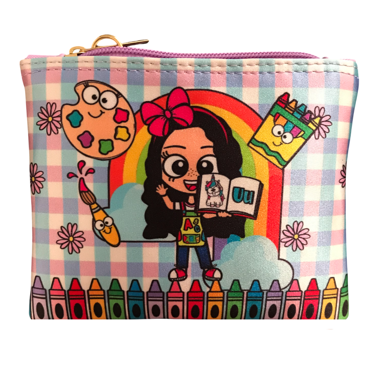 Monedero Cuadrado Maestra Acuarelas/Crayolas