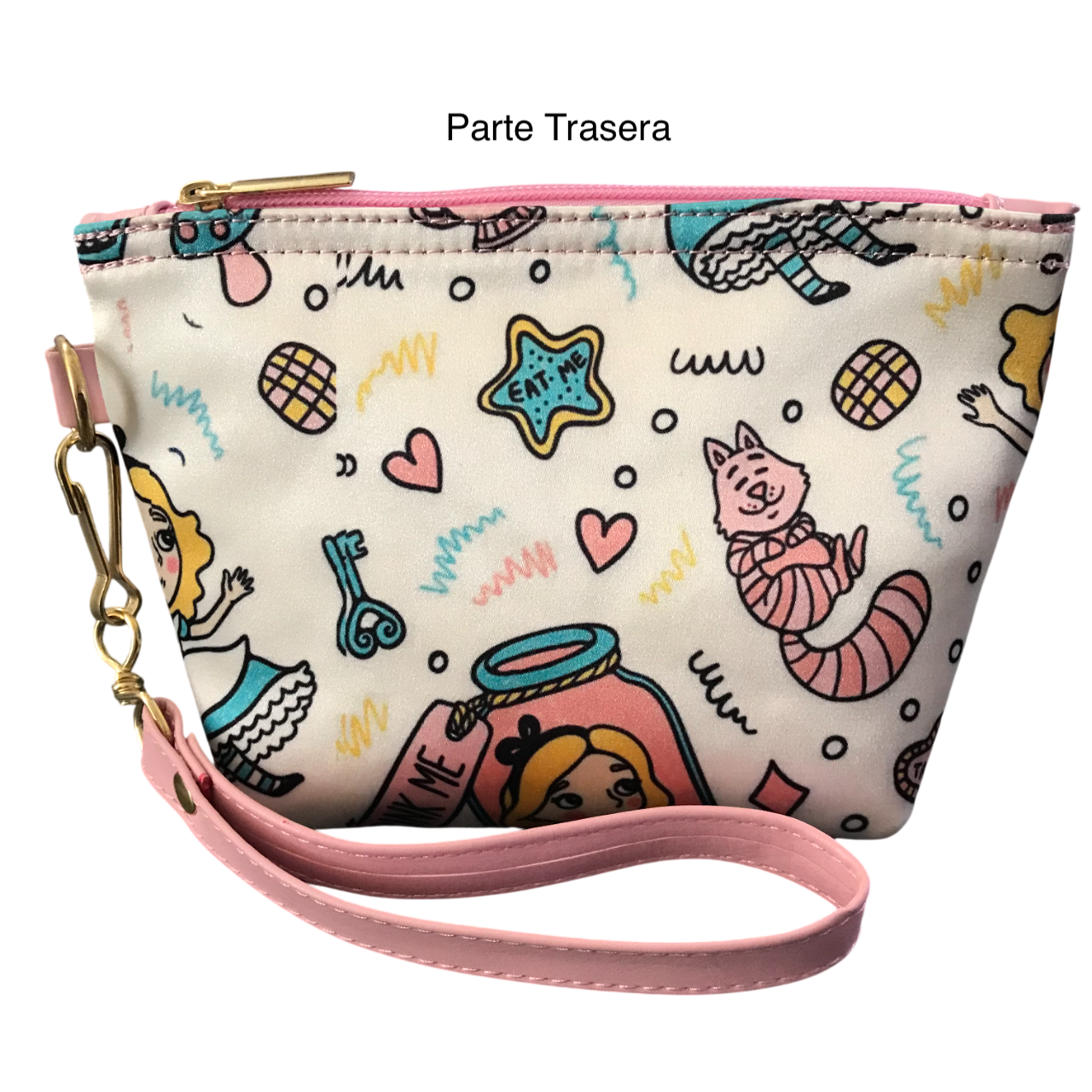 Cosmetiquera Mini Alicia En El Pais De Las Maravillas Blanco