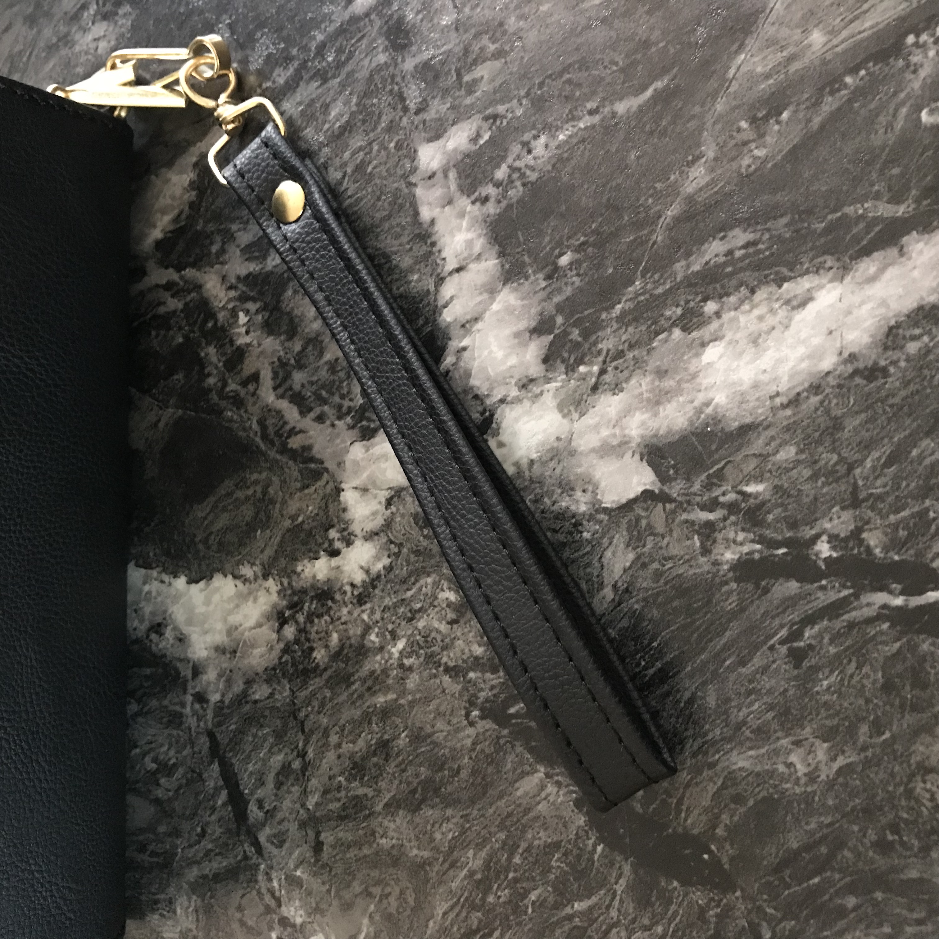 Cartera Doble Cierre Espaciosa Negro