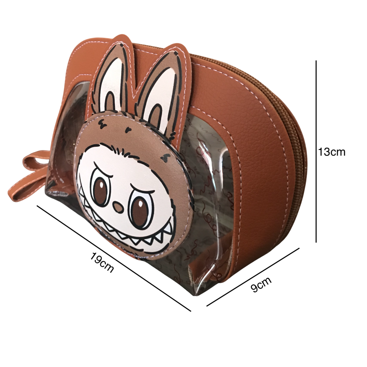 Cosmetiquera Labubu Marrón