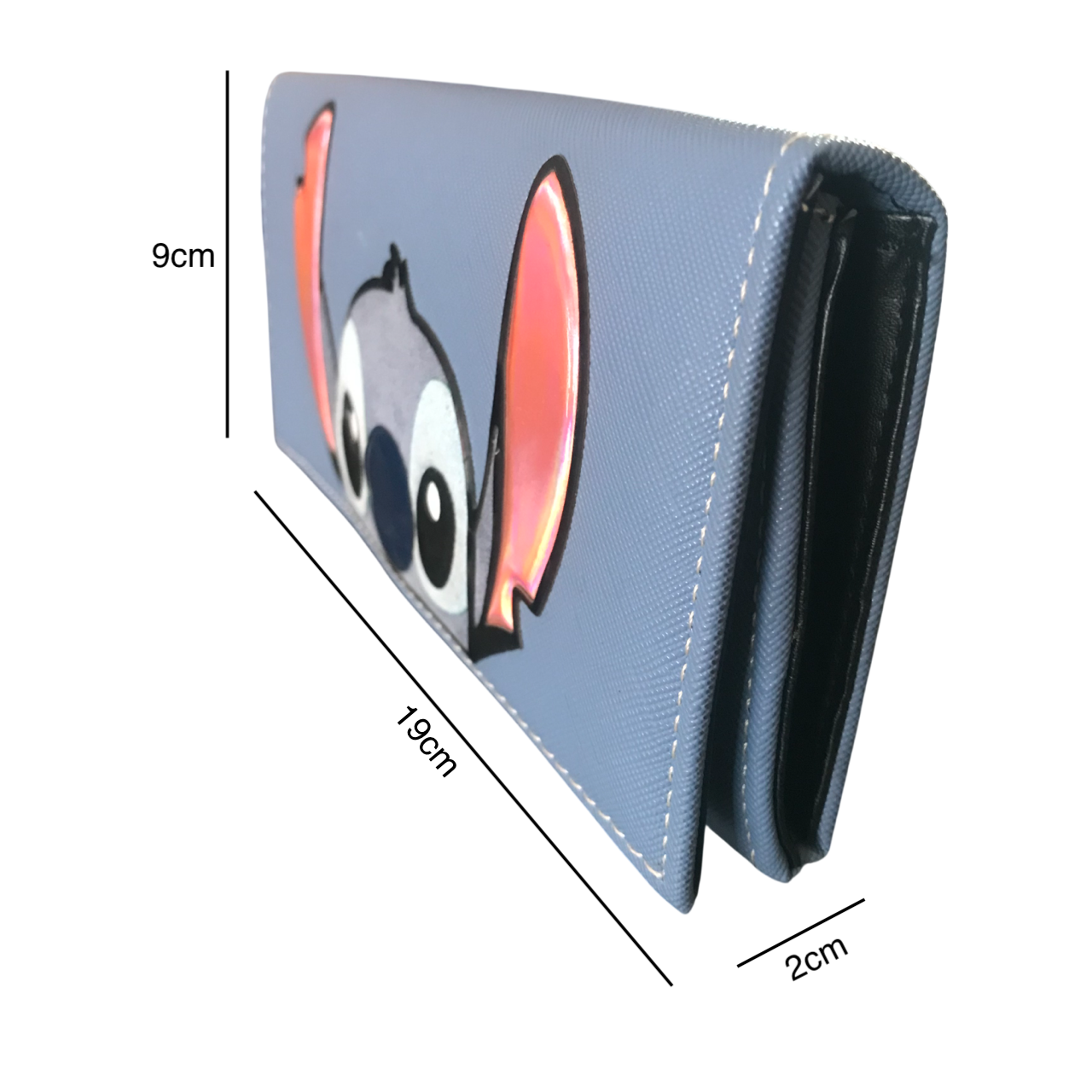 Cartera Stitch Azul Acero