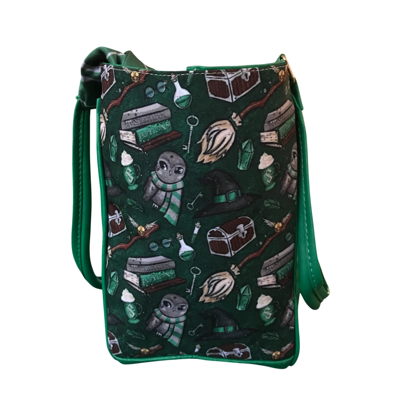 Bolsa Harry Potter Estampada Con Corbata Slytherin